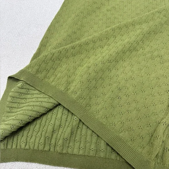 Miu Miu Lace Edging V-Neck Striped Dress - Picture 6 of 6